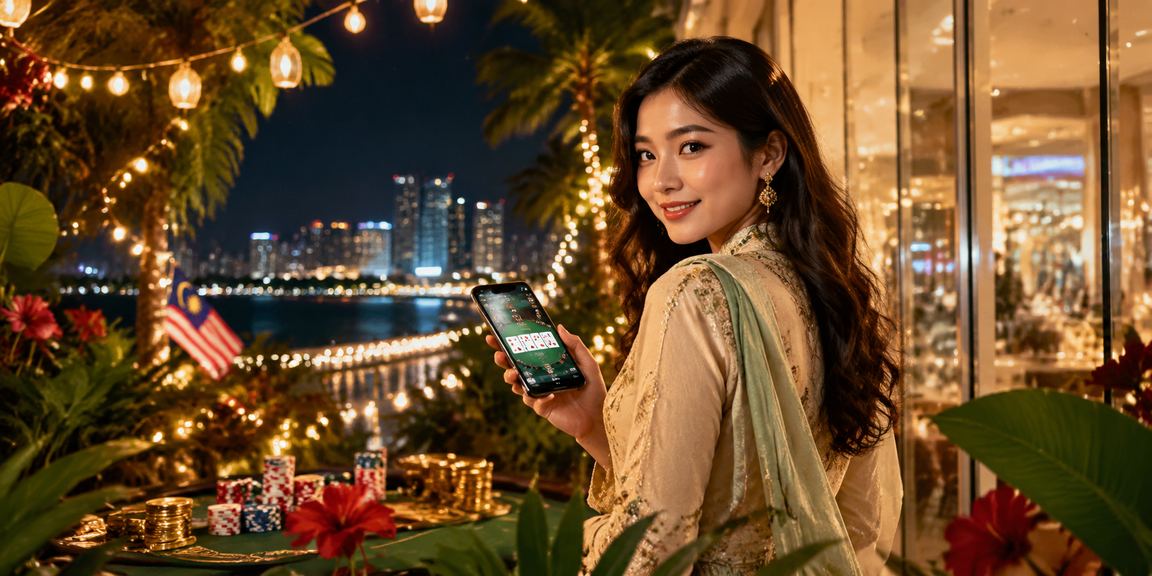 Permainan poker bergaya Malaysia di Pulau Pinang dengan suasana kasino tempatan